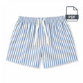 Short Pijamero para Caballero - Patrón de Costura